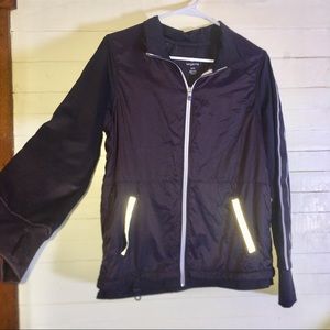 Tangerine Fitness Athletic Jacket Zip Up Navy Blue